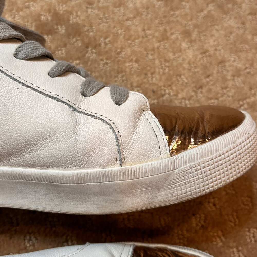 Dolce Vita Zonya Cooper Rose Gold Metallic High Top Sneaker Women’s Size 10 - Picture 6 of 15